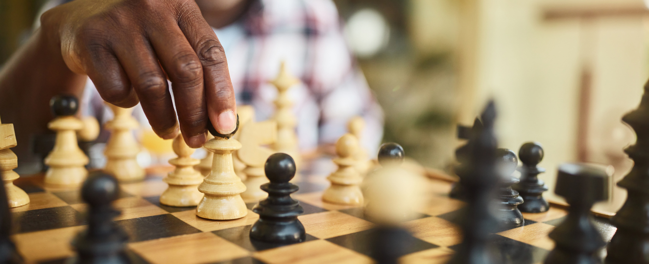 Person playing chess
